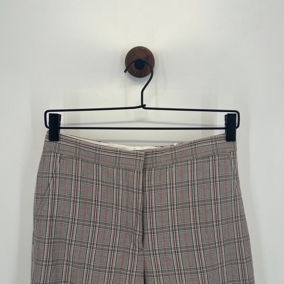 Off-White Plaid Houndstooth Dark Academia Grudge Print Wide Loose Leg Trousers - Picture 1 of 7
